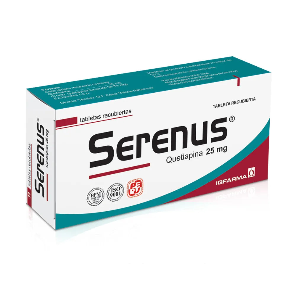 Serenus 25 mg Tabletas - Caja 30 und
